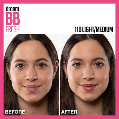 Dream Fresh Skin Hydrating BB Cream, 8-In-1 Skin Perfecting Beauty Balm with Broad Spectrum SPF 30, Sheer Tint Coverage, Oil-Free, Light/Medium, 1 Fl Oz