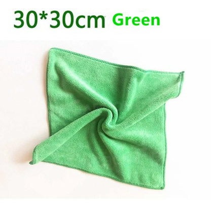 30X30Cm Car Wash Microfiber Towel Car Cleaning Drying Cloth Hemming Car Care Cloth Detailing Car Wash Towel for Car